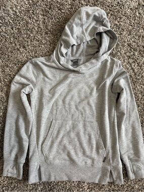 Eddie Bauer Light Gray Kids Hoodie Sweatshirt